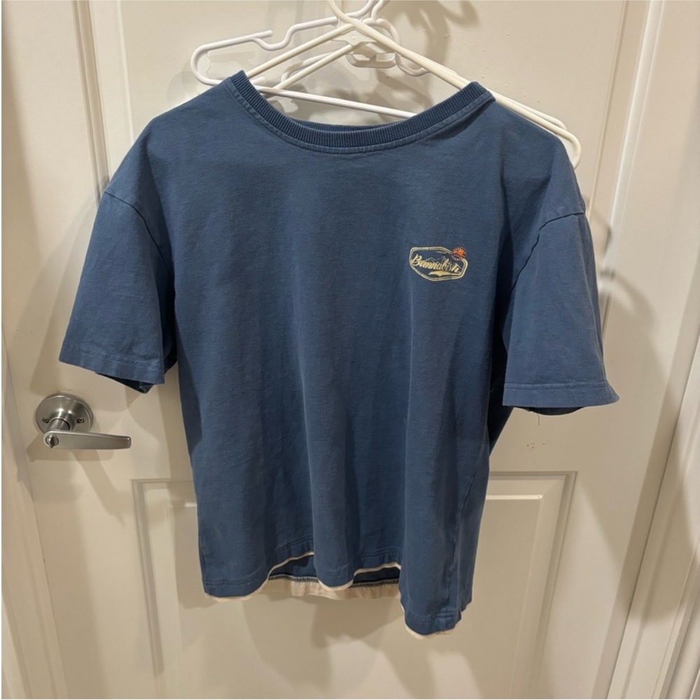 AELFRIC EDEN Navy Blue Short Sleeve Tee - Picture 2 of 5